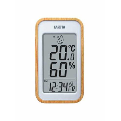 タニタ デジタル温湿度計 木目調 TT-572-NR(1台)